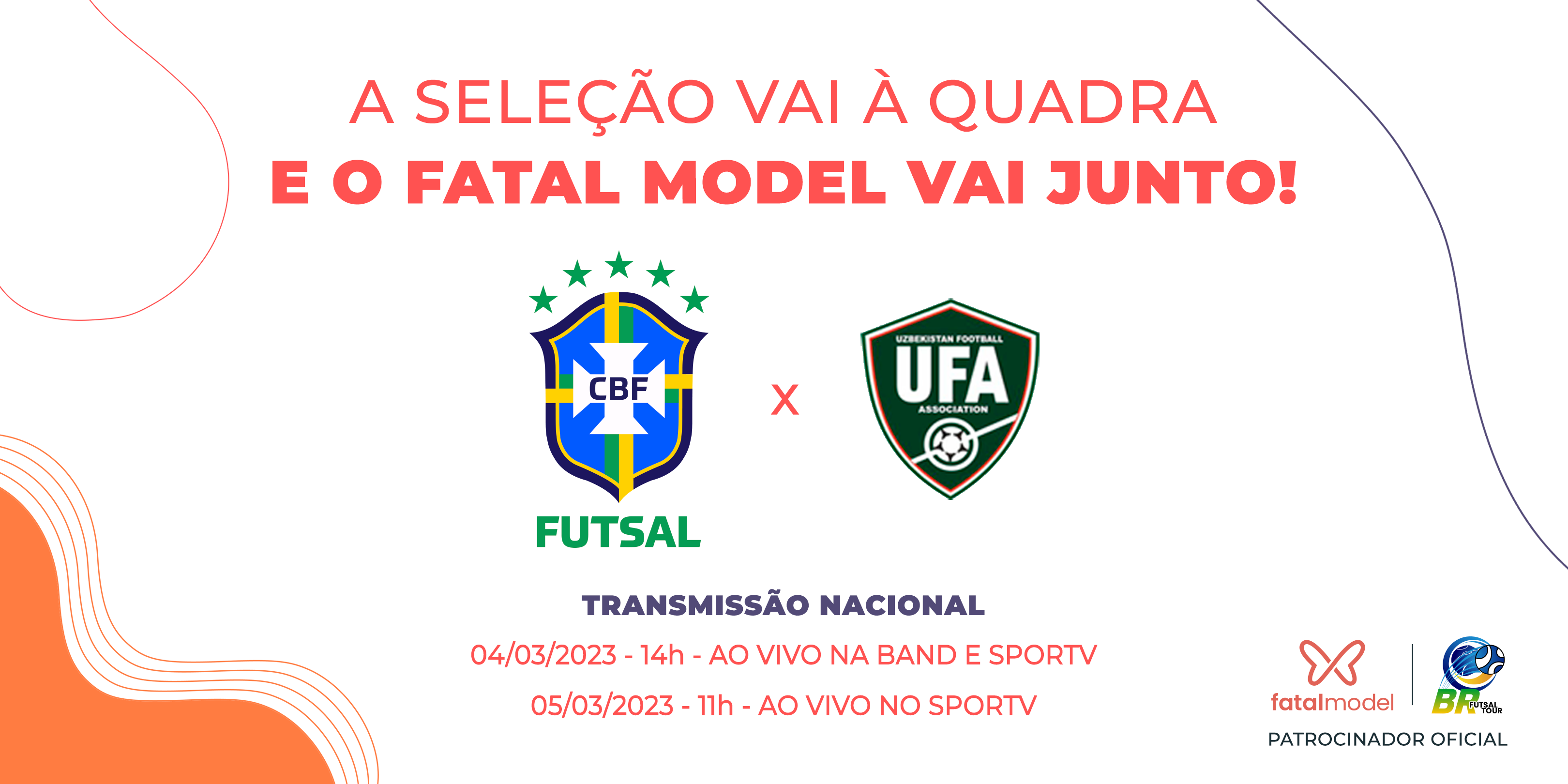 Fatal Model marca presença no jogo da Seleção Brasileira de Futsal - Blog - Fatal  Model