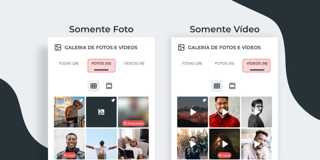 agora é possível fixar 3 conteúdos no seu perfil do Fatal Model