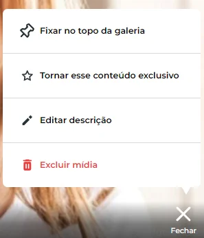 tornar conteúdos como exclusivos Fatal Model
