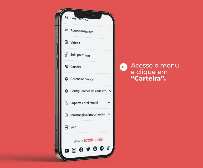 Como acessar a F.Pay a carteira digital da Fatal Model