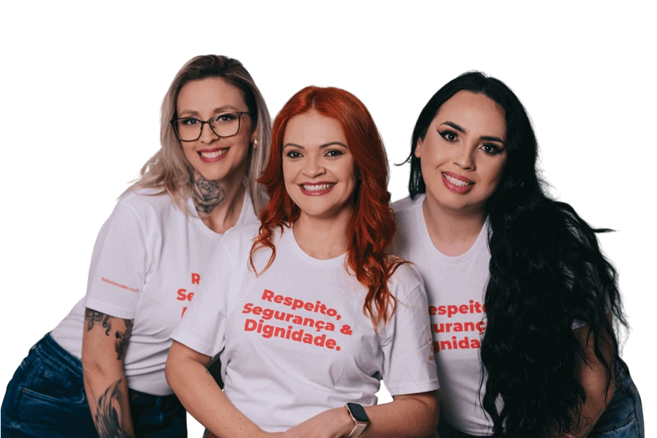 Imagem dos embaixadores da Fatal Model, destacando a possibilidade de anunciar gratuitamente no maior site de acompanhantes do Brasil.